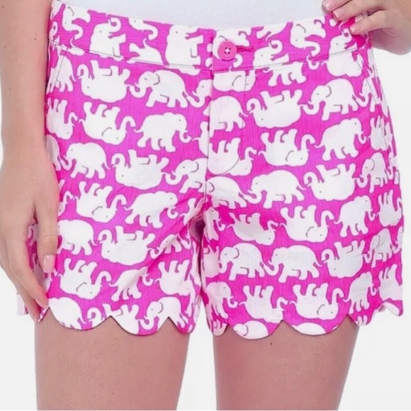 🐘🌴LILLY PULITZER ‘The Buttercup Short’ in Pop Pink Tusk🐘 in Sun Print - Picture 1 of 12